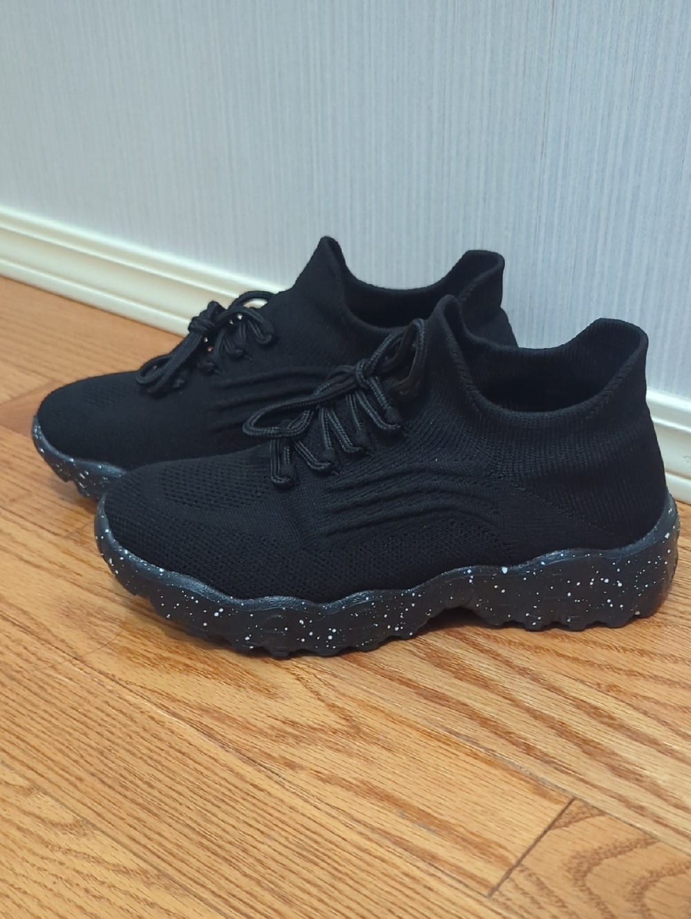 Nurse Babes Black Shoes With Speckled Soles - Fits Like A Size 6
